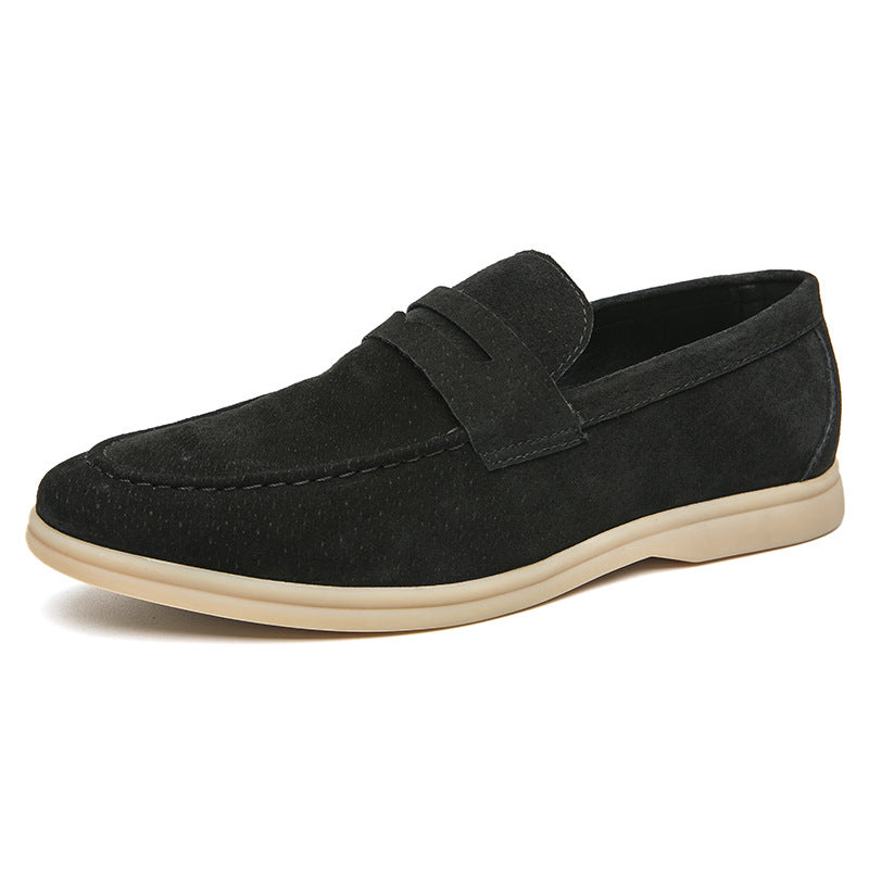 Scarpe formali da uomo Valstrend in pelle, taglia grande, stile semplice e elegante per occasioni di lavoro e cerimonie.