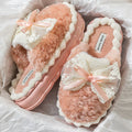 Pantofole morbide Eva Valstrend stile giapponese e coreano con fiocco minimalista, ideali per il comfort domestico.