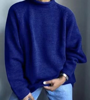 Solid Color Pullover Loose Casual Sweater