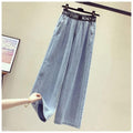 Casual Student Straight Draping Effect Mop Trousers