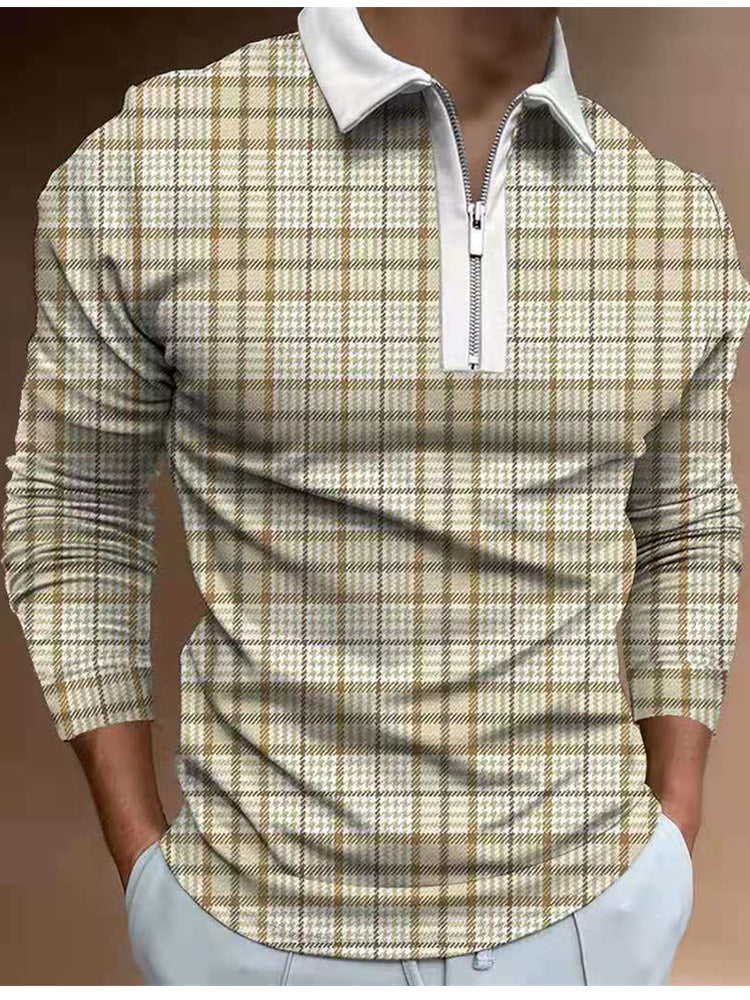 Maglietta da uomo Valstrend shop, stile casual, tessuto morbido, design semplice, abbigliamento da uomo per uso quotidiano