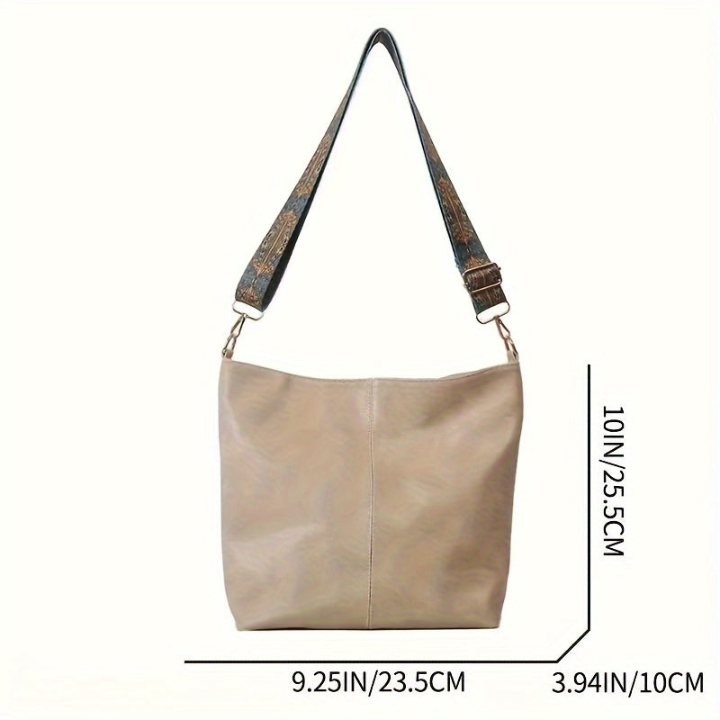Borsa a spalla casual e alla moda Valstrend, tote trendy con tracolla staccabile, perfetta per uso quotidiano e regali.