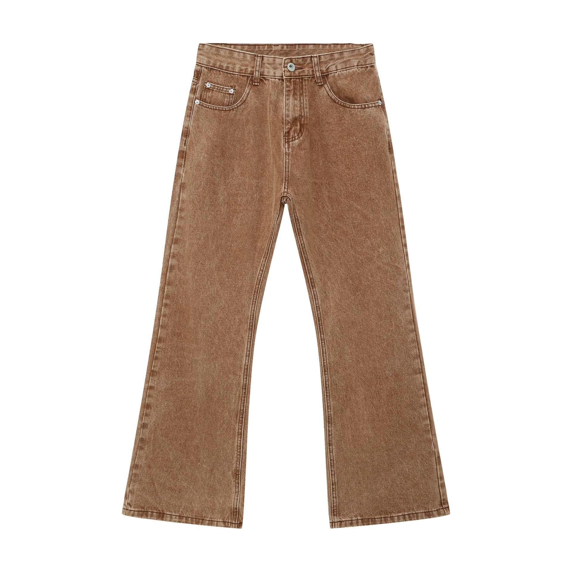 Men's Retro Casual Loose Straight Slightly Flared Jeans