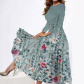 Vestito estivo femminile Valstrend, abito slim fit stampato con maniche corte e scollo rotondo, perfetto per l'estate.