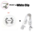 Magnetic Glue-free Magnetic Suction False Eyelashes Suit With Clip One-pair Package Reusable