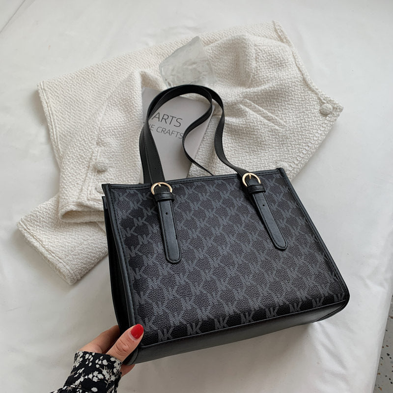 Borsa a tracolla donna Valstrend, grande capacità, stampa trendy, ideale per studenti e uso quotidiano, con scomparti spaziosi.