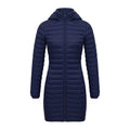 Giacca donna leggera in cotone imbottito, taglio slim e lunghezza media, marca Valstrend Shop, colore blu.