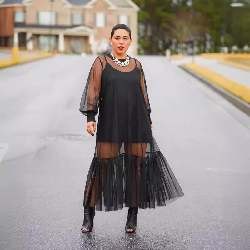 Completo da gonna con bretelle da donna, gonna in tulle colorata e tessuto solido, stile elegante e femminile di Valstrend shop.
