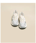 Scarpe da donna Valstrend Shop sneakers casual retrò con design vintage, tessuto in cotone e suola bianca, stile trendy e comodo
