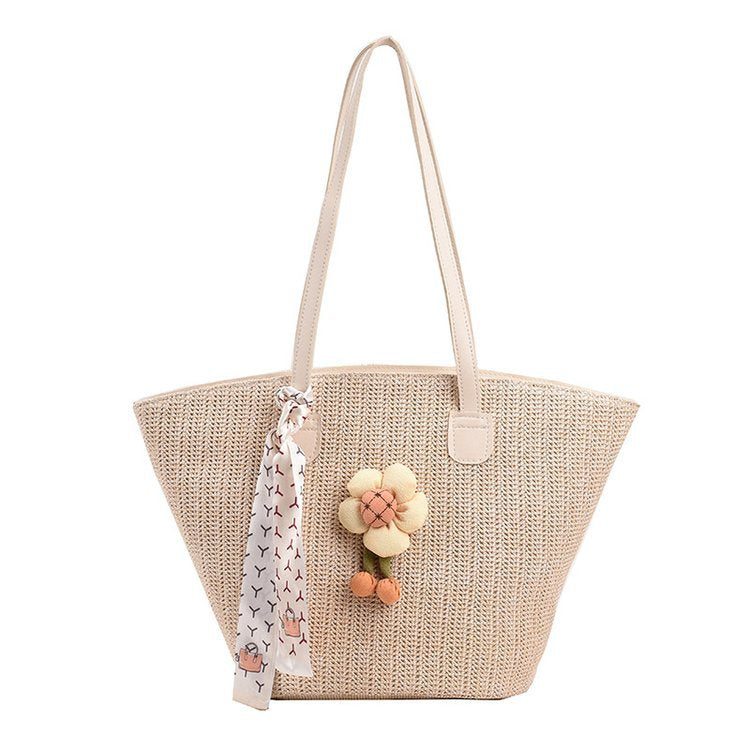 Borsa estiva Valstrend in stile Mori, grande capacità, semplice e spaziosa, adatta alle donne per l'uso quotidiano.