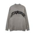 Maglione da uomo Valstrend con motivo jacquard con lettere, tessuto caldo e morbido, stile casual e confortevole.