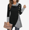 Cappotto lungo a maniche lunghe color solid per donna Valstrend shop, vista frontale in tessuto morbido e stile elegante