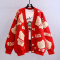 Cardigan in maglia Valstrend, cappotto leggero da esterno con collo a V e dettagli a coste, ideale per uno stile casual e caldo.