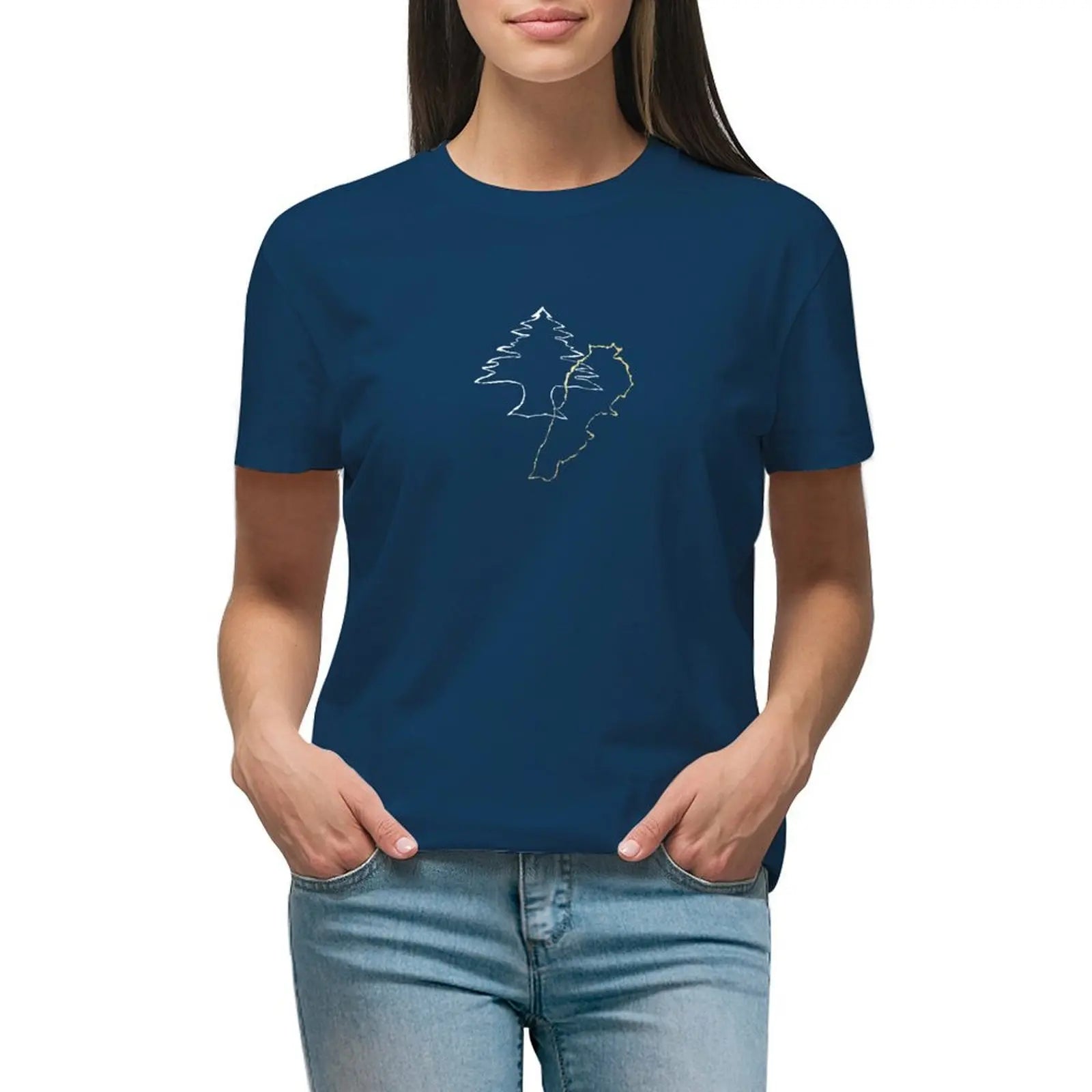 T-shirt casual a maniche corte con stampa digitale 3D a collo rotondo, marca Valstrend Shop, immagine frontale.