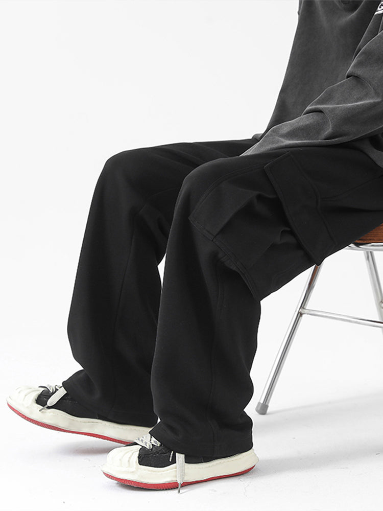 Pantaloni da uomo sportivi e casual Valstrend con tasche, vestibilità morbida e comoda per lavoro e tempo libero, in tessuto leggero.