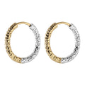 Fascetta per orecchio in argento sterling 925 con dettagli in oro e argento, design a cerchio per donna, Valstrend shop