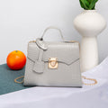 Borsa da donna Valstrend in stile street fashion, pelle PU con motivo rettile coccodrillo, manico e scomparti interni eleganti