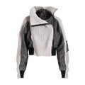 Giacca da donna con cuciture Valstrend, cappotto elegante con dettagli di cucitura visibili e design moderno.