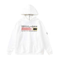 Letter Printing Velvet Padded Hooded Sweatshirt