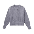 Giacca donna con zip, maglione lavorato a maglia, cappotto Valstrend, tessuto caldo e morbido, stile casual e moderno