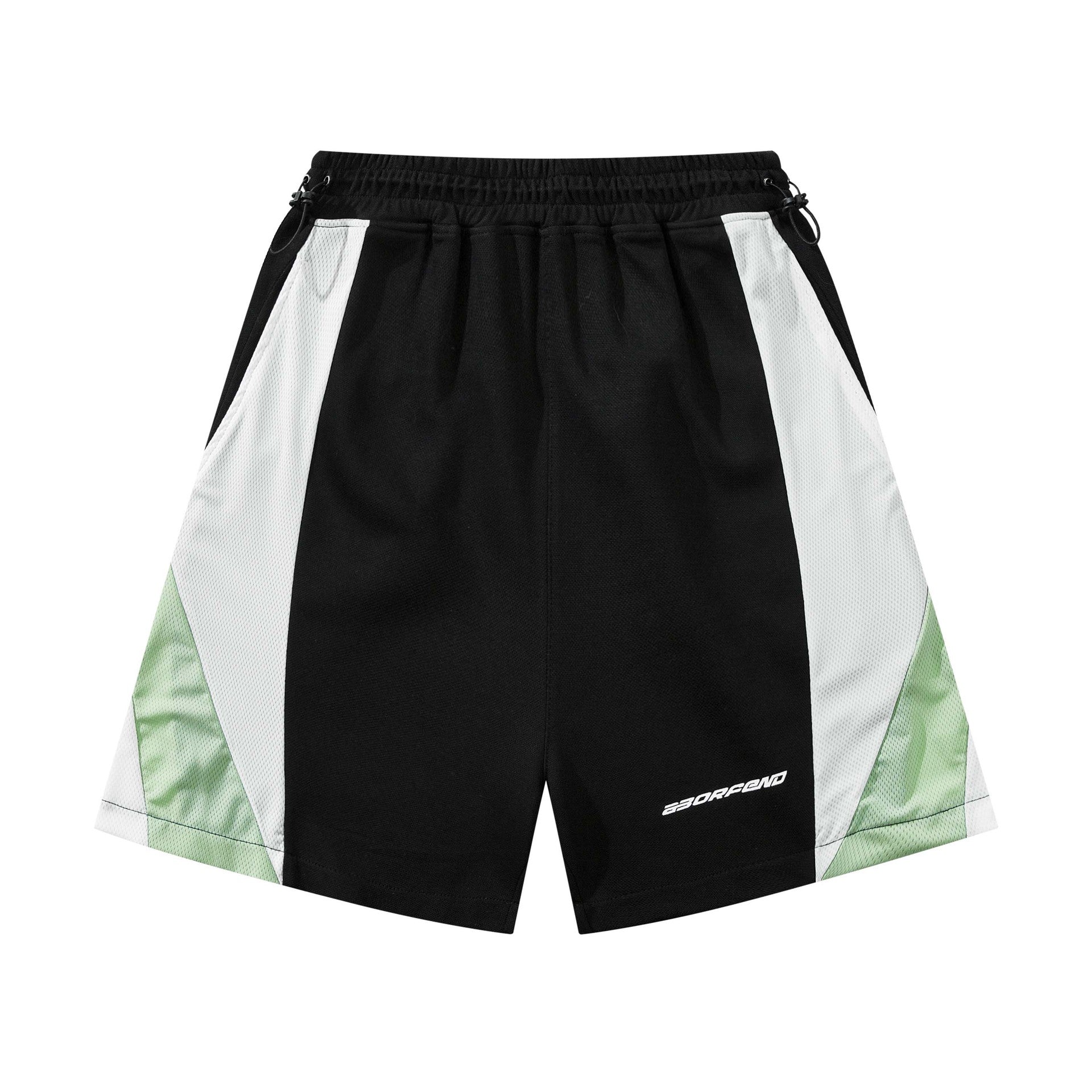Pantaloncini casual in stile europeo e americano con cuciture a contrasto e stampa di lettere, marca Valstrend.