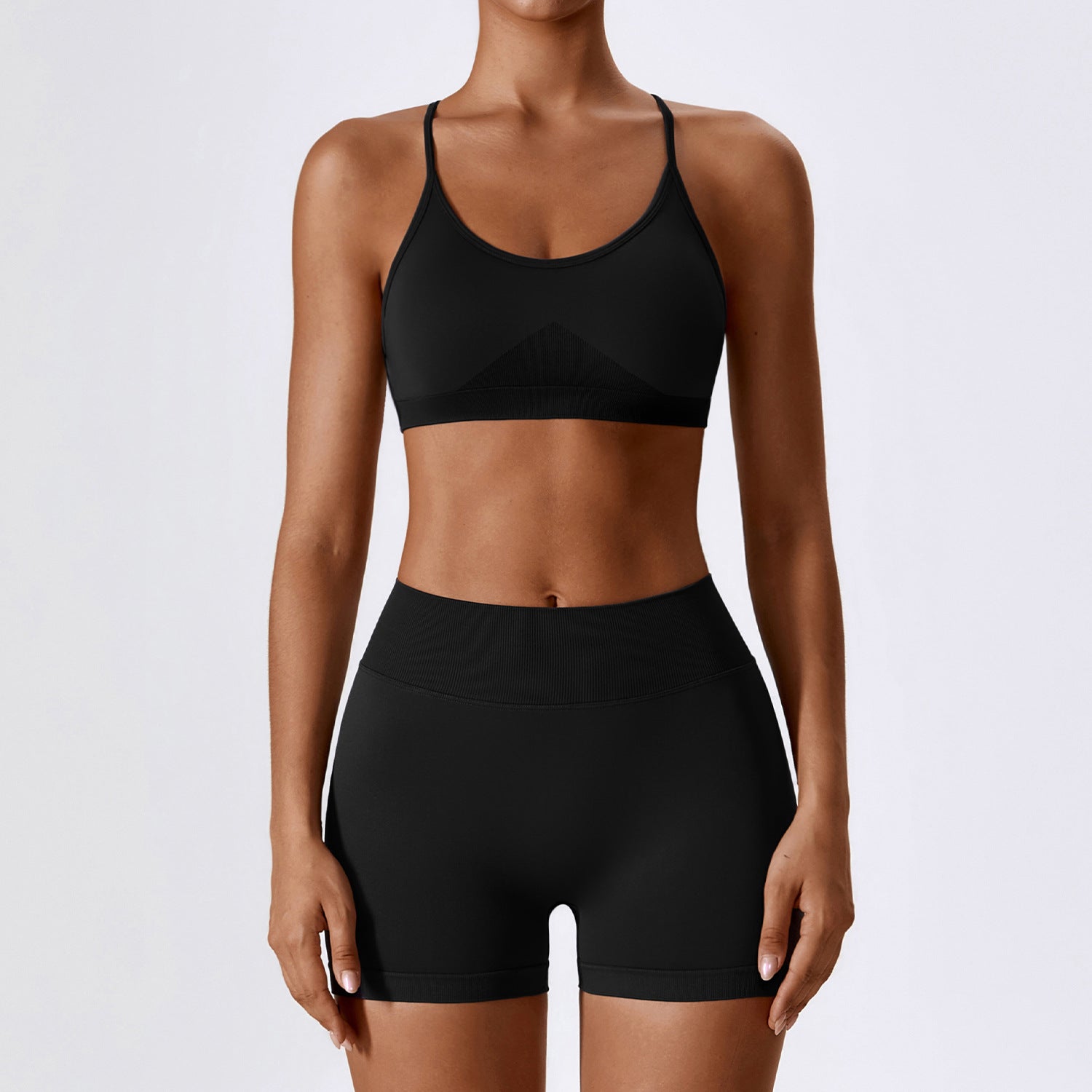 Completo di abbigliamento da yoga e corsa Valstrend, tuta sportiva senza cuciture, tessuto rapido asciugatura, adatta a fitness femminile