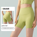 Lycra Yoga Tight Shorts Women's Summer High Elastic Hip Lifting Four Points Cycling Pants Anti-exposure