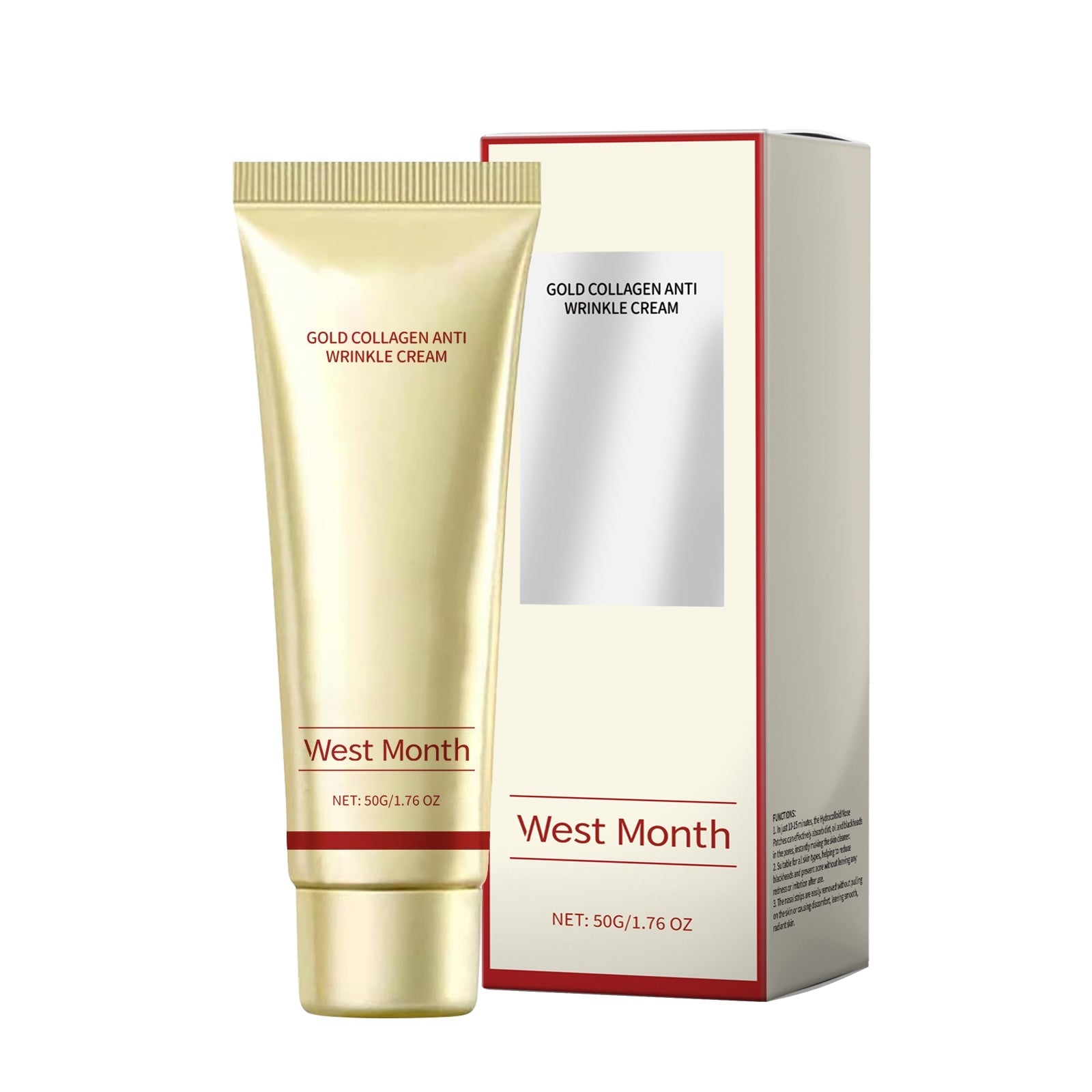 Crema antirughe al collagene Valstrend Shop, crema viso idratante e rassodante per la pelle matura, con texture morbida e naturale.