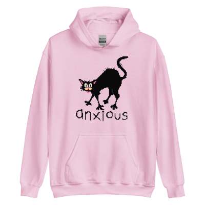 Felpa con cappuccio Valstrend con stampa di Tom il Gatto parlante, design cartone animato, morbida e comoda.
