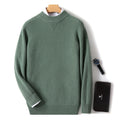 Maglione casual da uomo Valstrend con colletto medio-alto, base a maglia in cashmere, stile elegante e confortevole.
