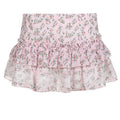Gonna in chiffon con patchwork di pizzo e vita bassa, gonna Valstrend con dettagli frammentati e stile elegante.