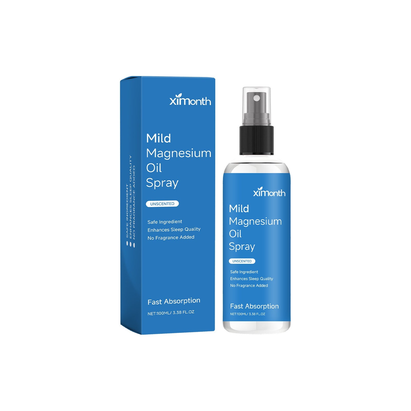 Spray di olio essenziale Valstrend Shop Night Care per alleviare discomfort durante il sonno, con bottiglia e nebulizzatore.