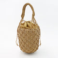 Borsa donna artigianale in tessuto intrecciato, stile fashion personality, realizzata a mano da Valstrend shop.