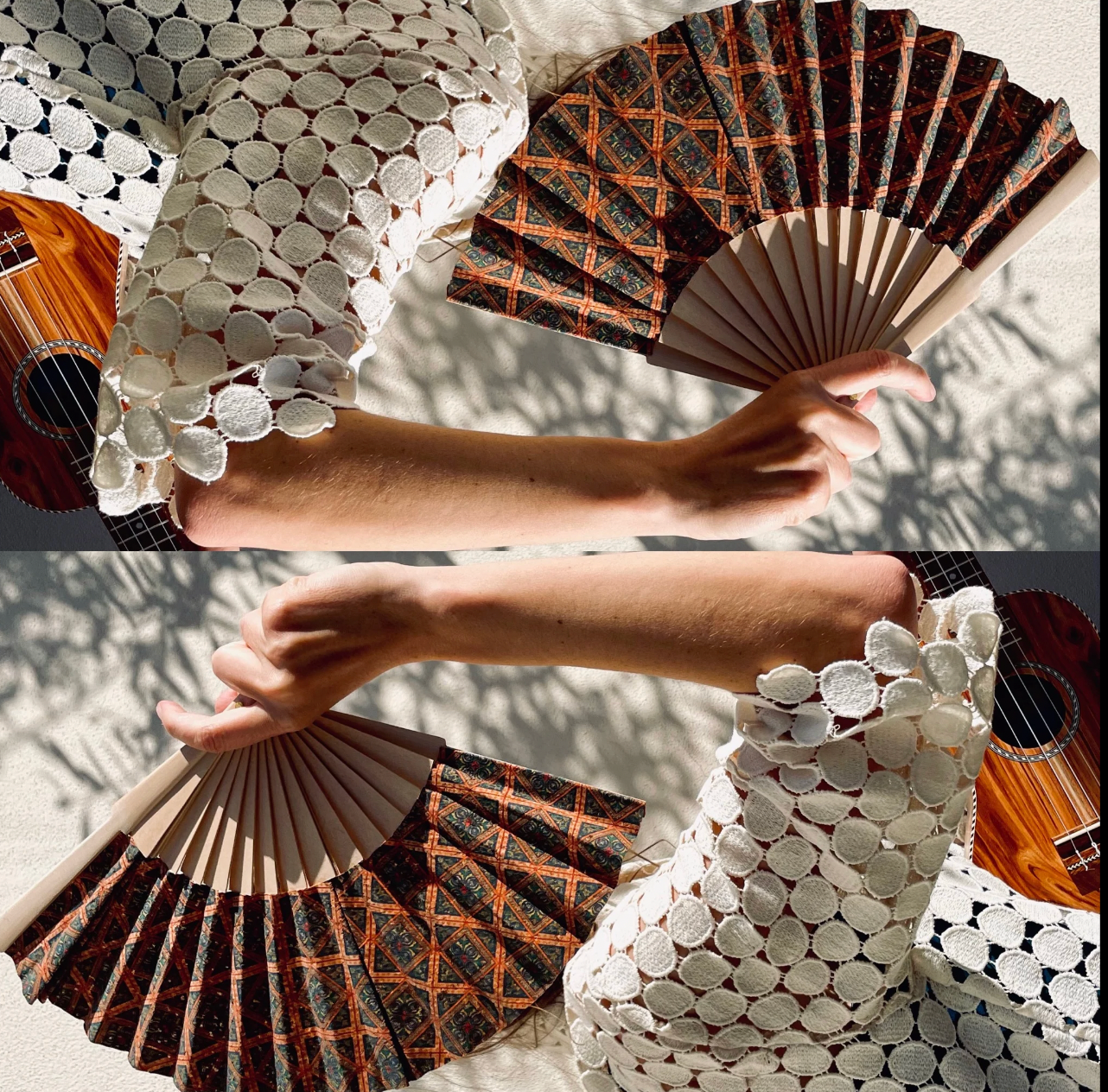 Eventail Lisboa di Bambù Artisanat, ventaglio artigianale in bambù con design elegante e dettagli tradizionali.