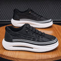 Scarpe in tela traspirante Valstrend con suola spessa e slip-on, ideali per comfort e stile casual, vista in primo piano.