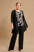 Oumeijia Plus Size Bridal Mother Three-piece Trousers Suit