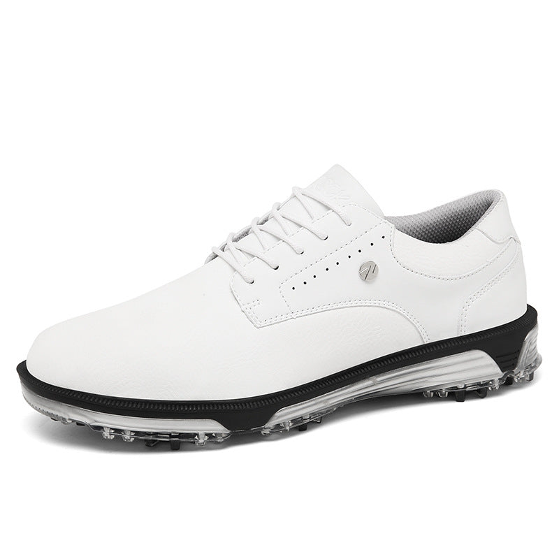 Scarpe sportive da golf da uomo Valstrend, sneakers impermeabili stile britannico con borchie fisse e taglia grande.