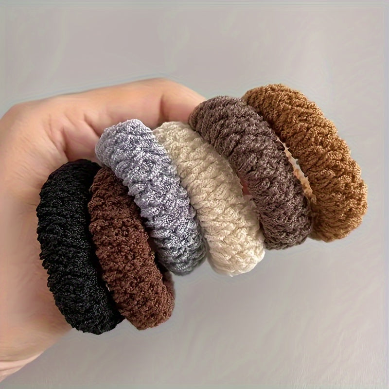 Elastici per capelli Valstrend, 6/12 pezzi, elastici ad alta elasticità e morbidi, perfetti per acconciature alte e senza dolore.