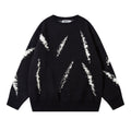 Maglione rotondo da uomo Valstrend con stampa a forma di barba di gatto, stile fashion e danno di look casual e originale.