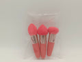 Set di tre spugnette per trucco Valstrend, beauty blender a doppio uso umido e asciutto, applicatori per fondotinta e cosmetici.
