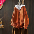 Maglione donna vintage Valstrend con cuciture sbiadite e lavorazione a maglia, stile casual e retrò, visibile in primo piano