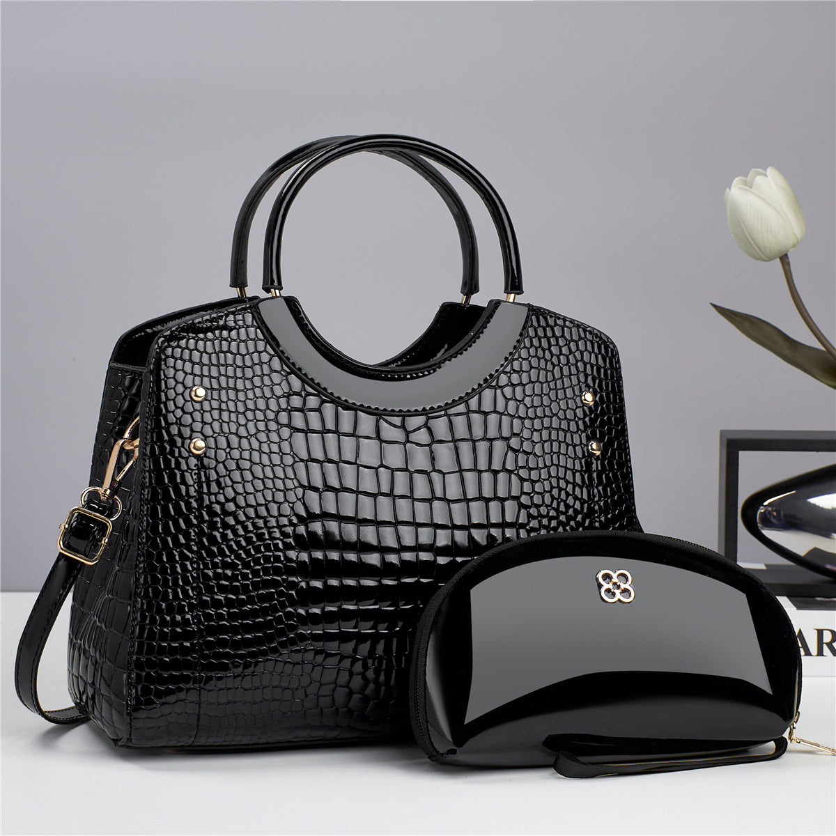 Borsa a tracolla Valstrend per donna e madre, tessuto elegante, ideale per persone di mezza età, stile trendy e pratico.