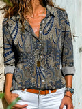 Maglione casual a maniche lunghe per donna, con stampa alla moda, di Valstrend shop, visibile in un'immagine dettagliata.