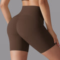 Shorts yoga da donna a vita alta Valstrend, tessuto elastico e comodo, ideali per allenamenti e relax.