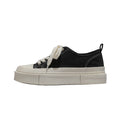 Scarpe casual da donna Valstrend con lacci, stile semplice e confortevole, in tessuto colorato e suola antiscivolo.