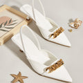 Sandali estivi a punta per donne Valstrend, tacchi alti eleganti e moderni, con dettagli chic e design sofisticato.