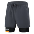 Pantaloncini sportivi autunnali Valstrend in seta artificiale, quick-drying, ideali per corsa e attività leisure, stile casual.