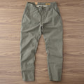 Pantaloni casual da uomo Valstrend in cotone twill, vestibilità ampia e dritta, pantaloni lunghi e comodi per il tempo libero