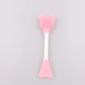 Pennello trucco in silicone a doppia testa Valstrend, ideale per applicazione uniforme di prodotti cosmetici.