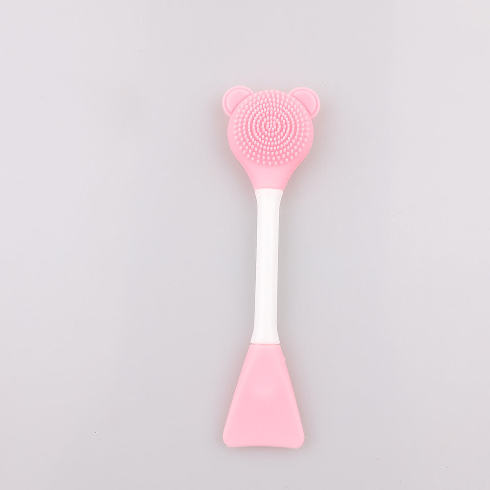 Pennello trucco in silicone a doppia testa Valstrend, ideale per applicazione uniforme di prodotti cosmetici.